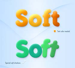 PS样式－柔和剔透的效果：Soft Styles with 2 Backgrounds